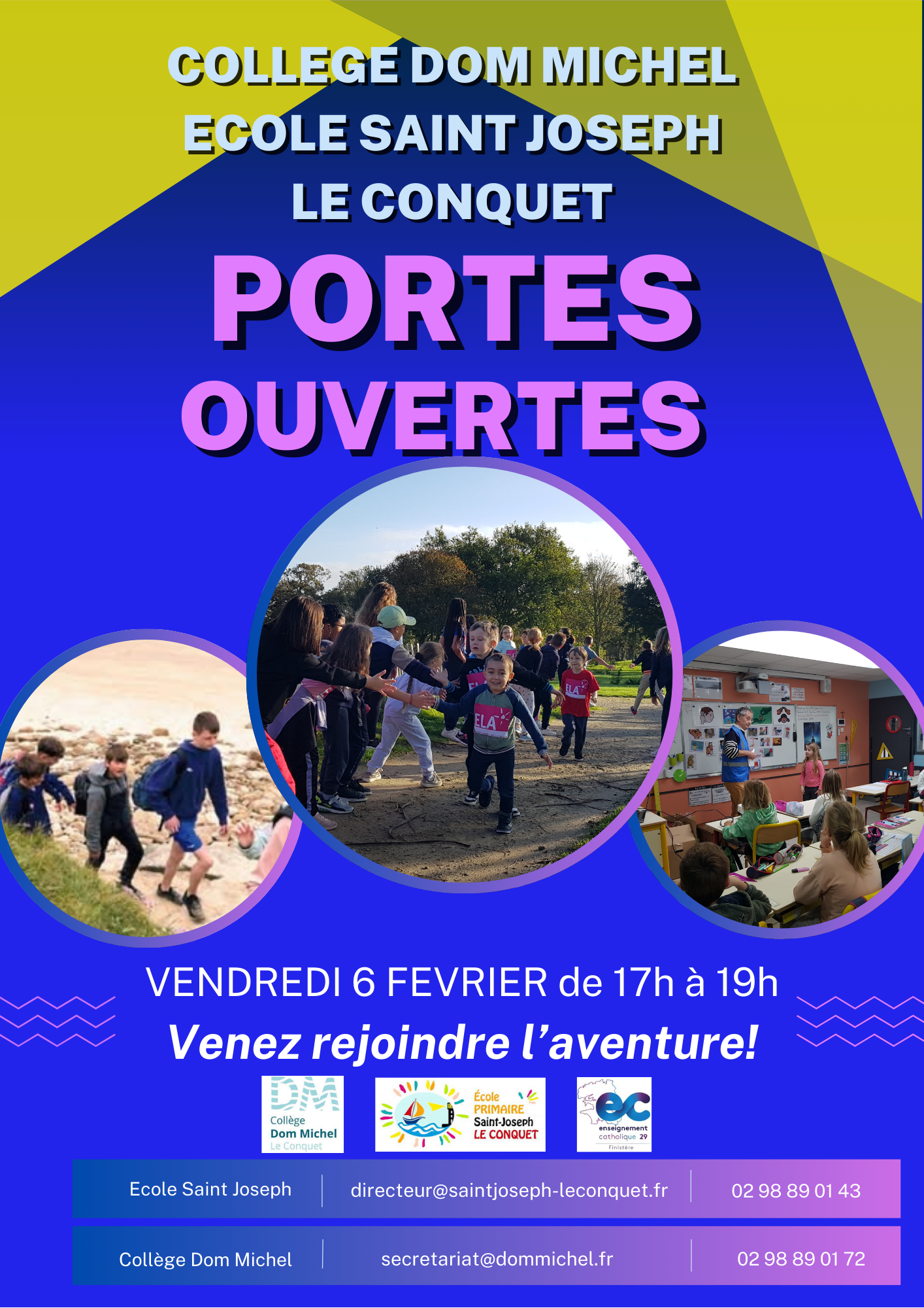 🎉 Portes ouvertes – École Saint Joseph & Collège Dom Michel 🎉